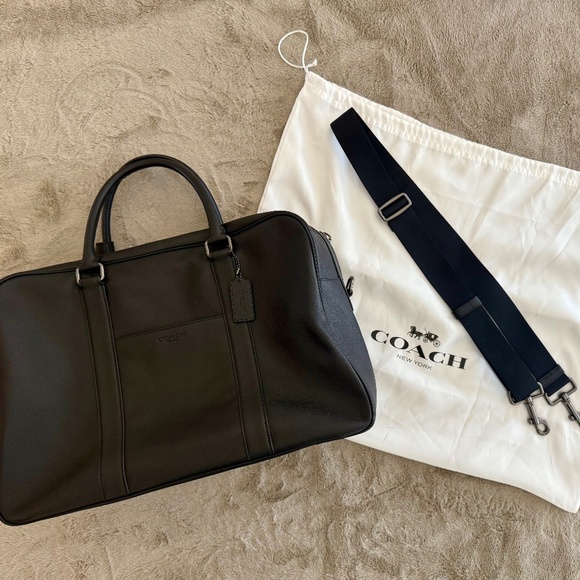 Coach Metropolitan Slim Brief – Pebbled Leather - Picture 1 of 12